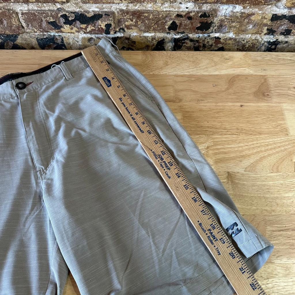 Billabong Crossfire Board Shorts Tan 10" inseam Beach Swim Mens 32