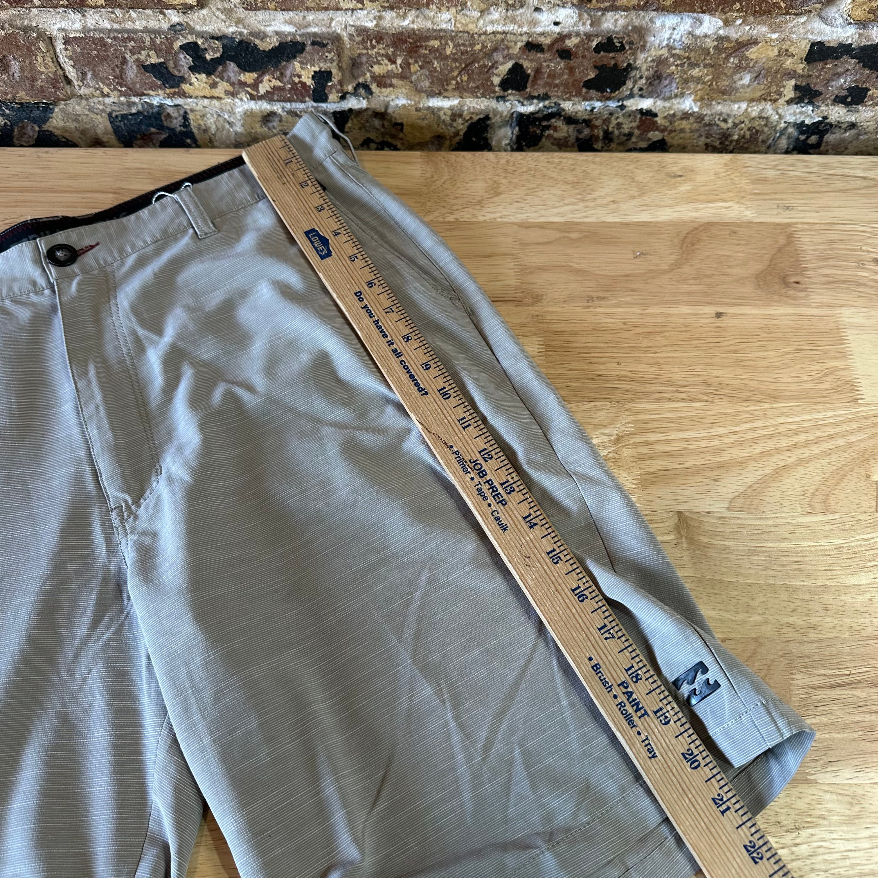 Billabong Crossfire Board Shorts Tan 10" inseam Beach Swim Mens 32