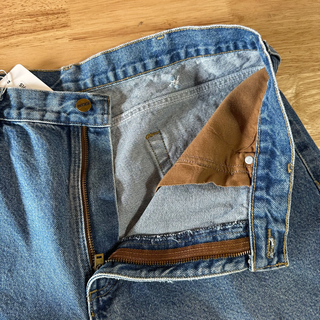 Carhartt Mens 38x28 Blue Jeans