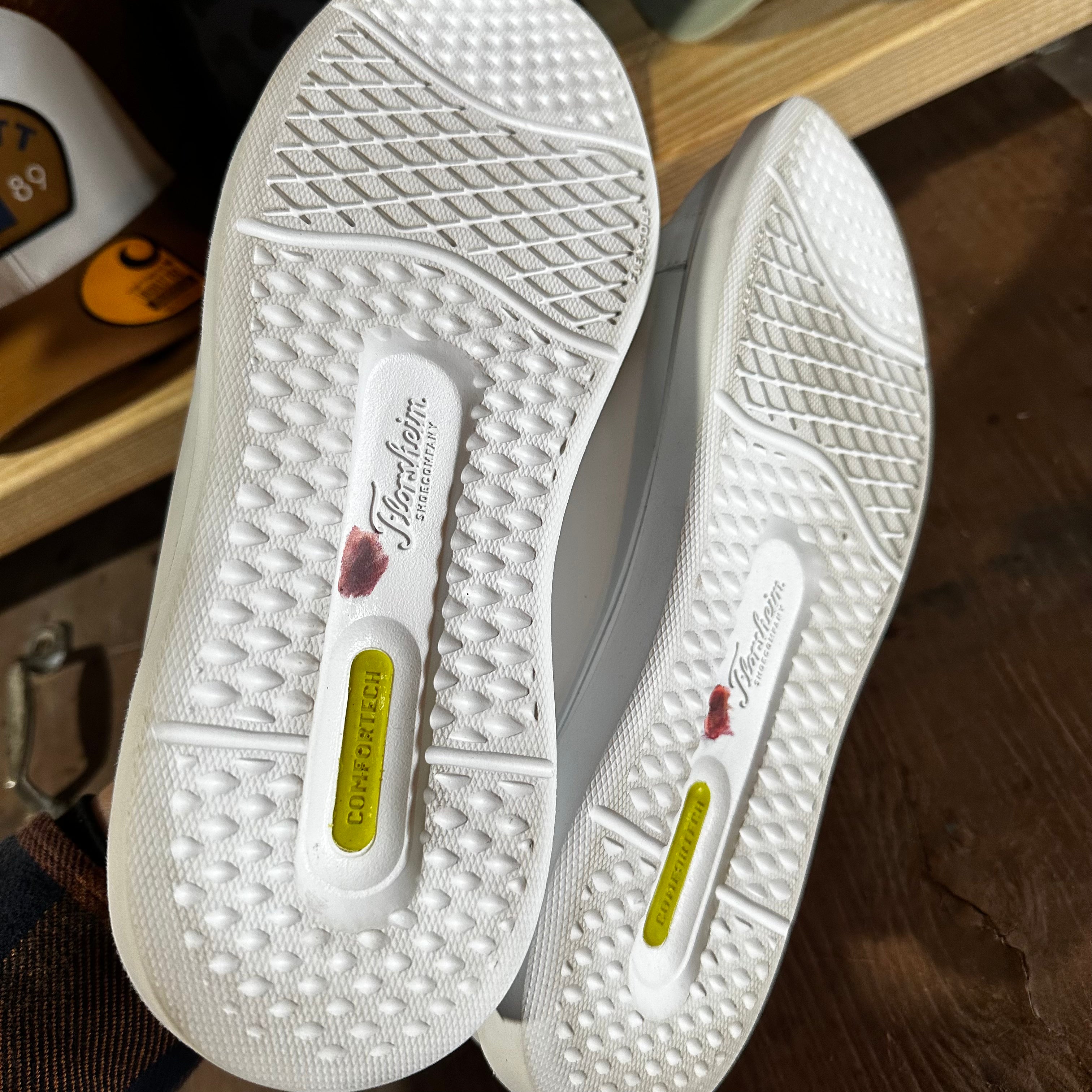 Florsheim Social Lace To Toe Casual Dress Shoe White Men 10