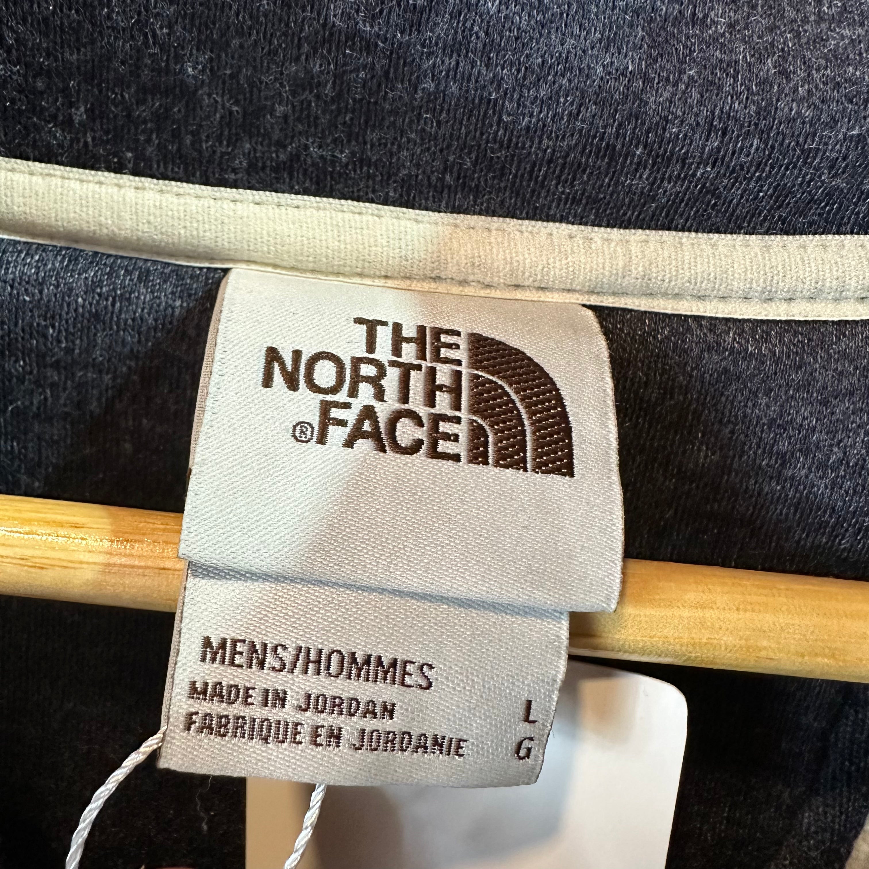North Face Men's Large 1/4 Snap Blue