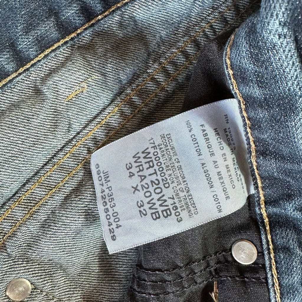 Wrangler Retro Mens 34x30 Blue Jeans