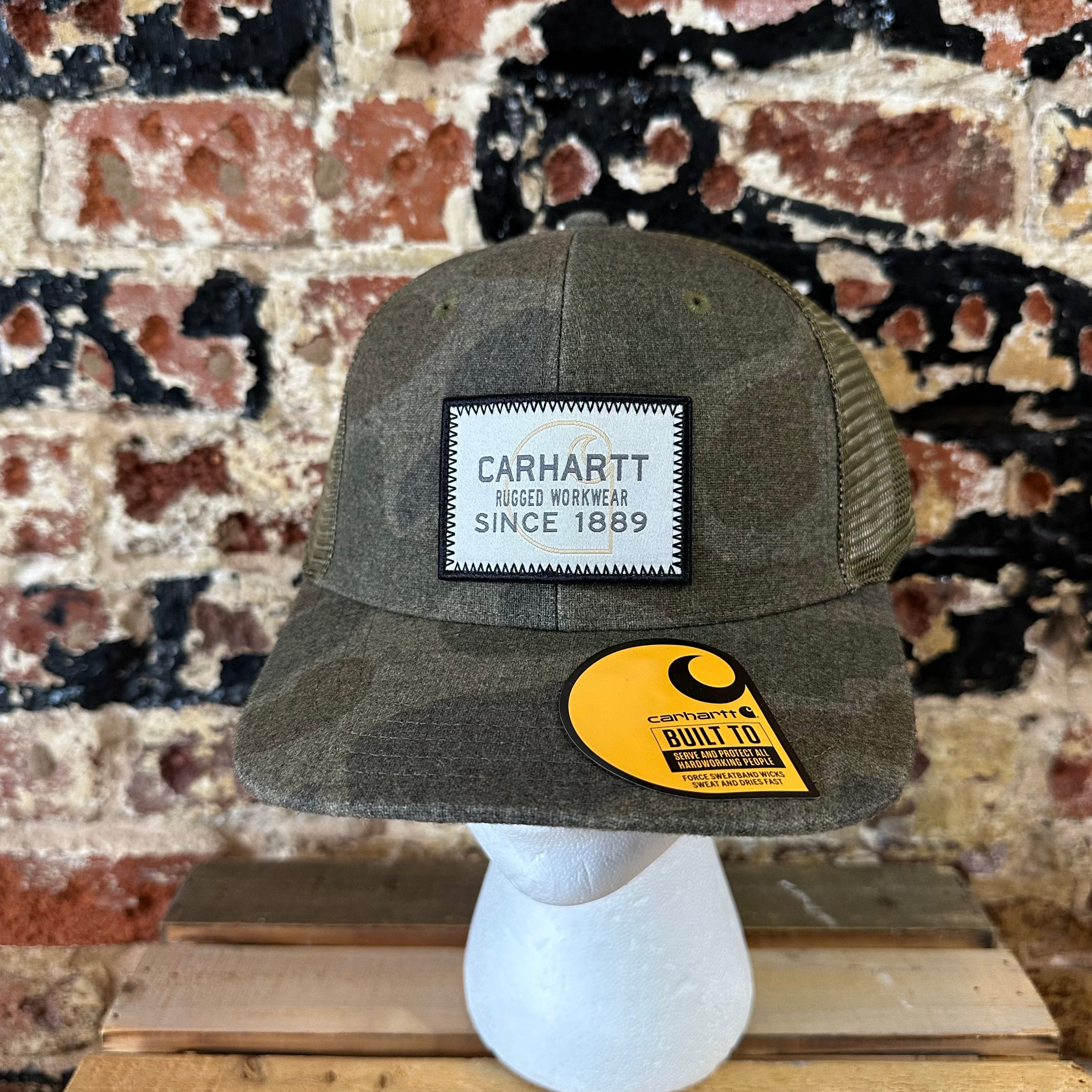Carhartt Green Camo Hat NEW