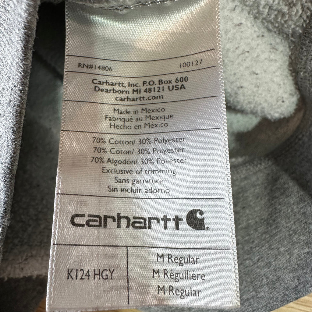 Carhartt Sweatshirt Mens Gray Crewneck Size Medium Original Fit