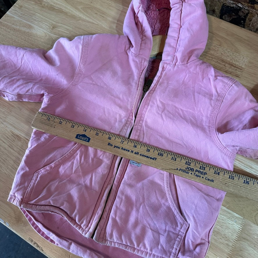 Carhartt Pink Jacket Youth Girls XXS (4-5)