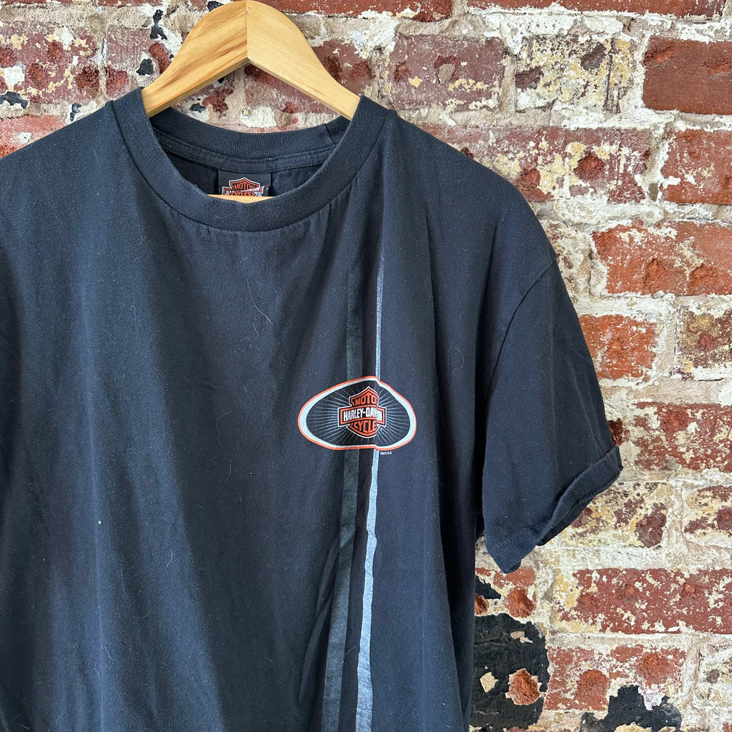 Harley Davidson Bourbon Street T-Shirt Mens XL Black Biker Short Sleeve