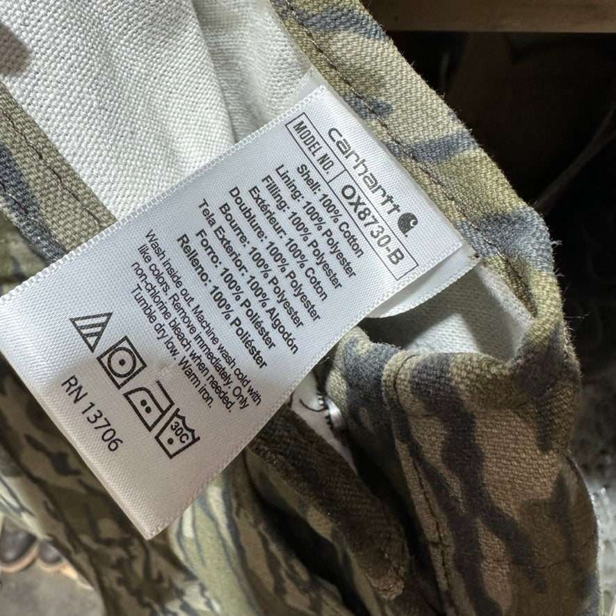 Carhartt Insulated Camo Overalls boys 10 Bibs