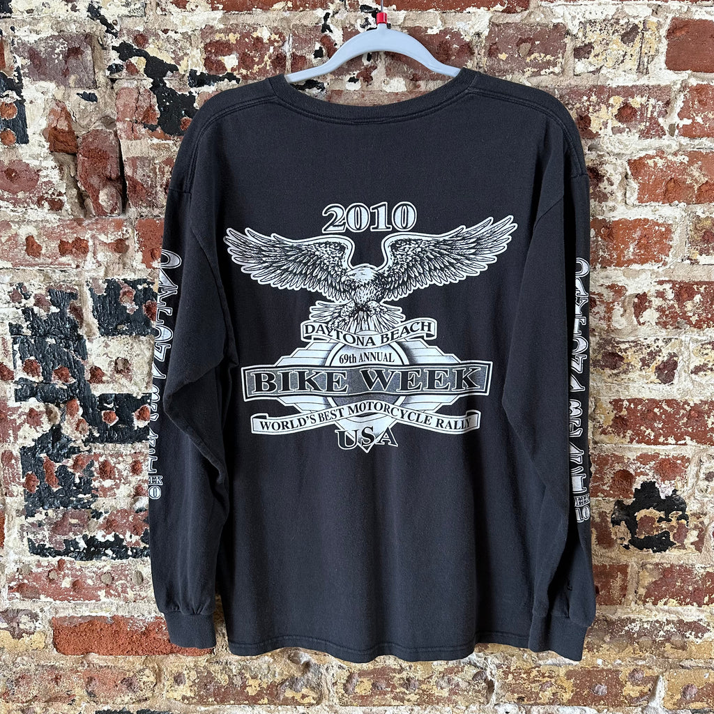 Daytona Large Black L/S T-Shirt