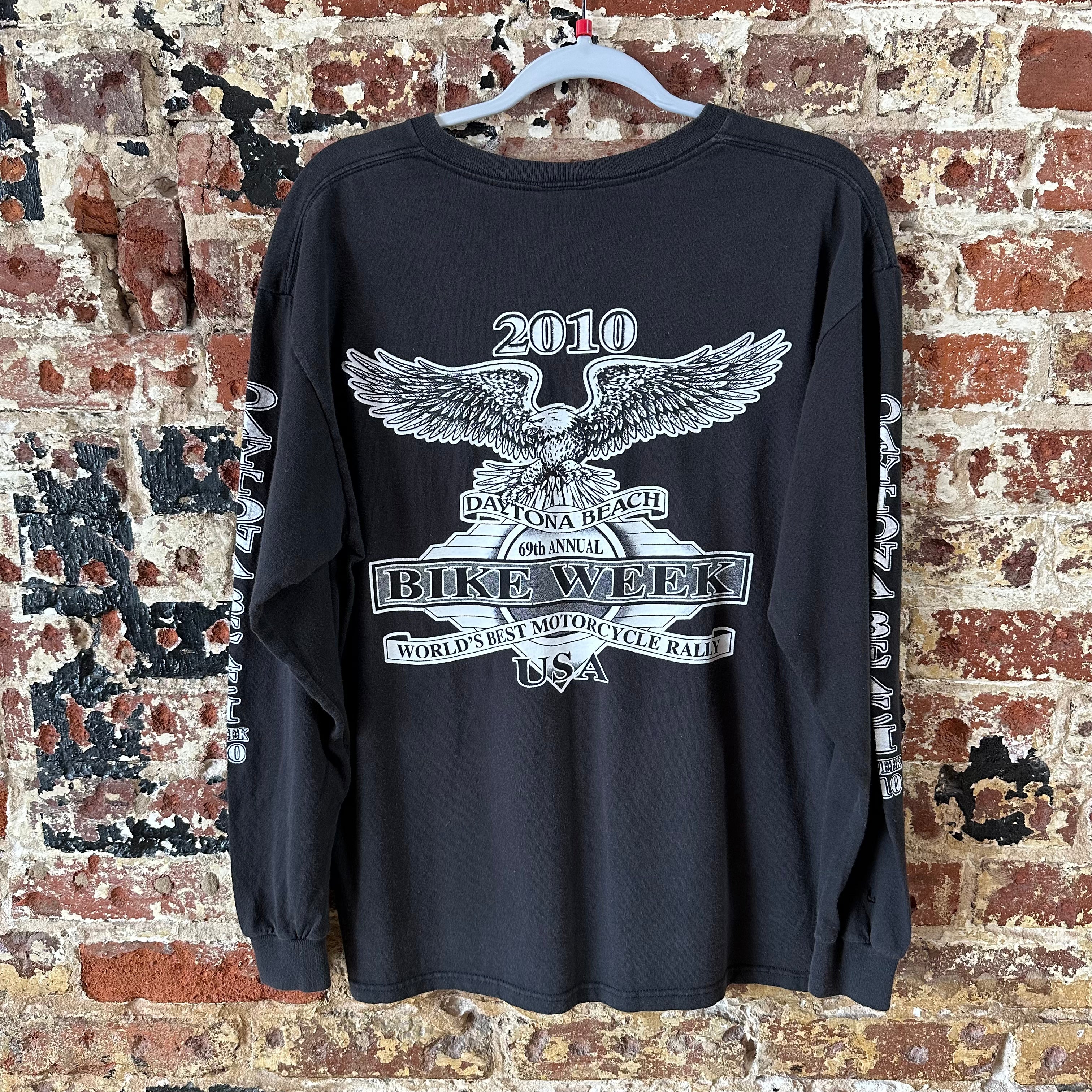 Daytona Large Black L/S T-Shirt