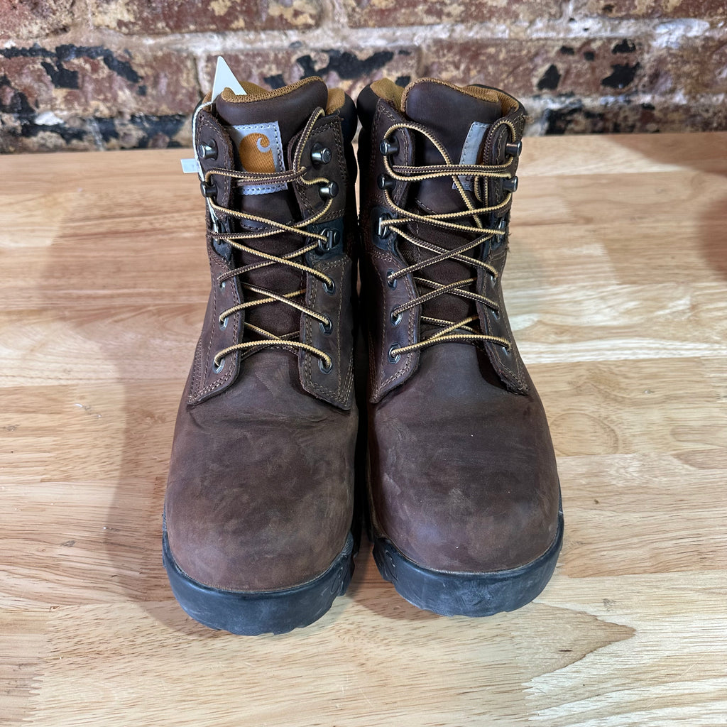Carhartt Work Boots Women 9.5 Rugged Flex 6" Composite Toe Brown Leather CWF5355