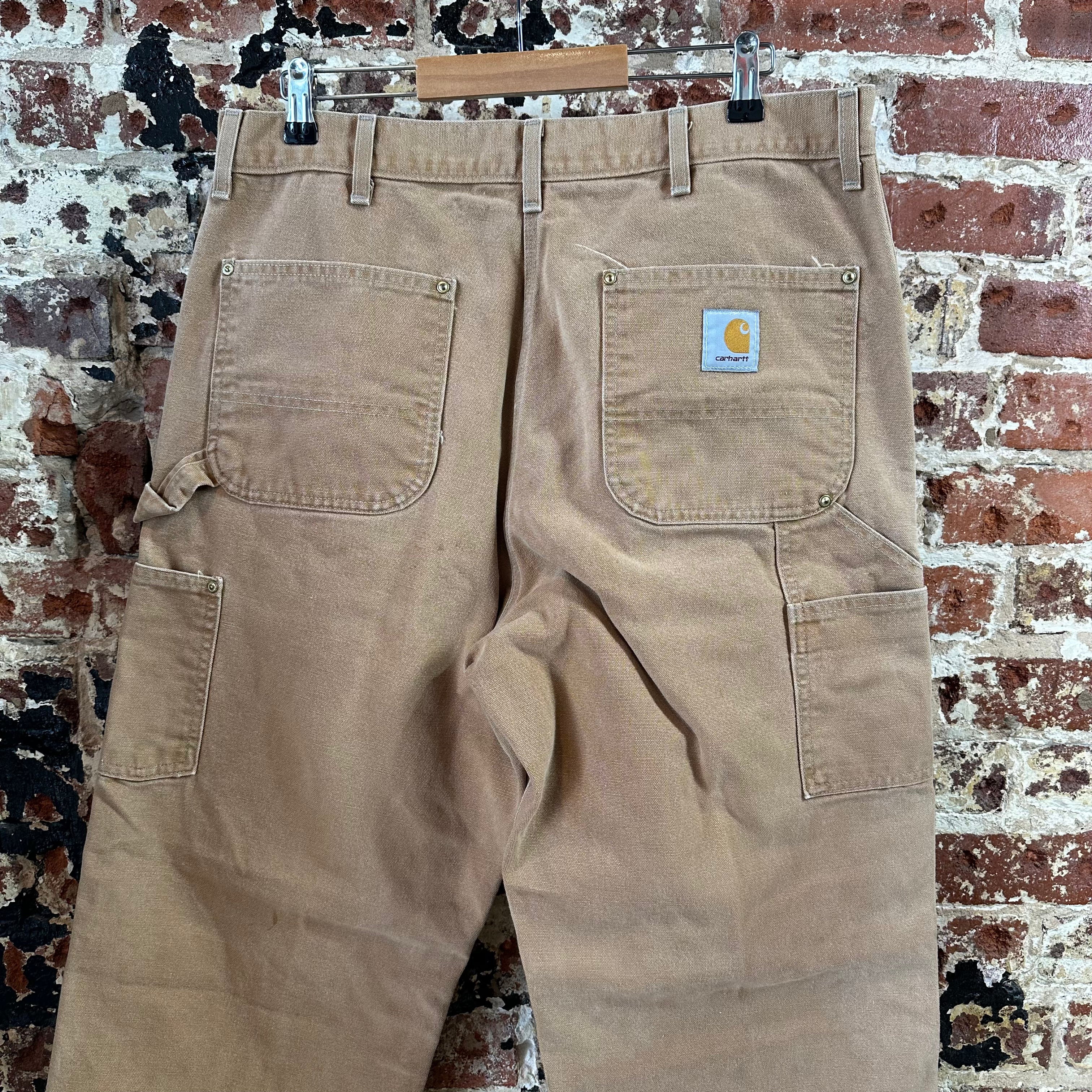 VTG Carhartt B01 BRN Mens 38x36 Double Knee Pants