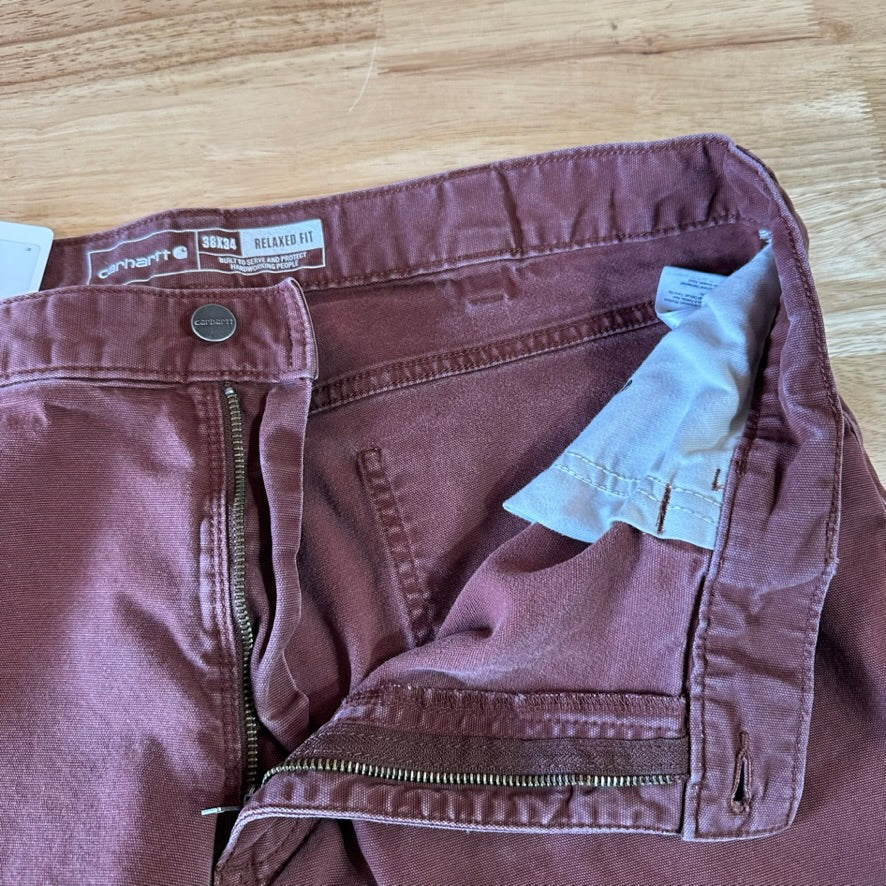 Carhartt Mens 38x34 Red Pants