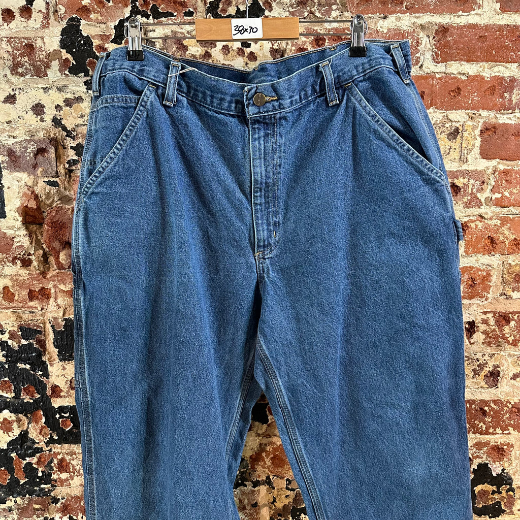 Carhartt Mens 38x30 Blue Jeans
