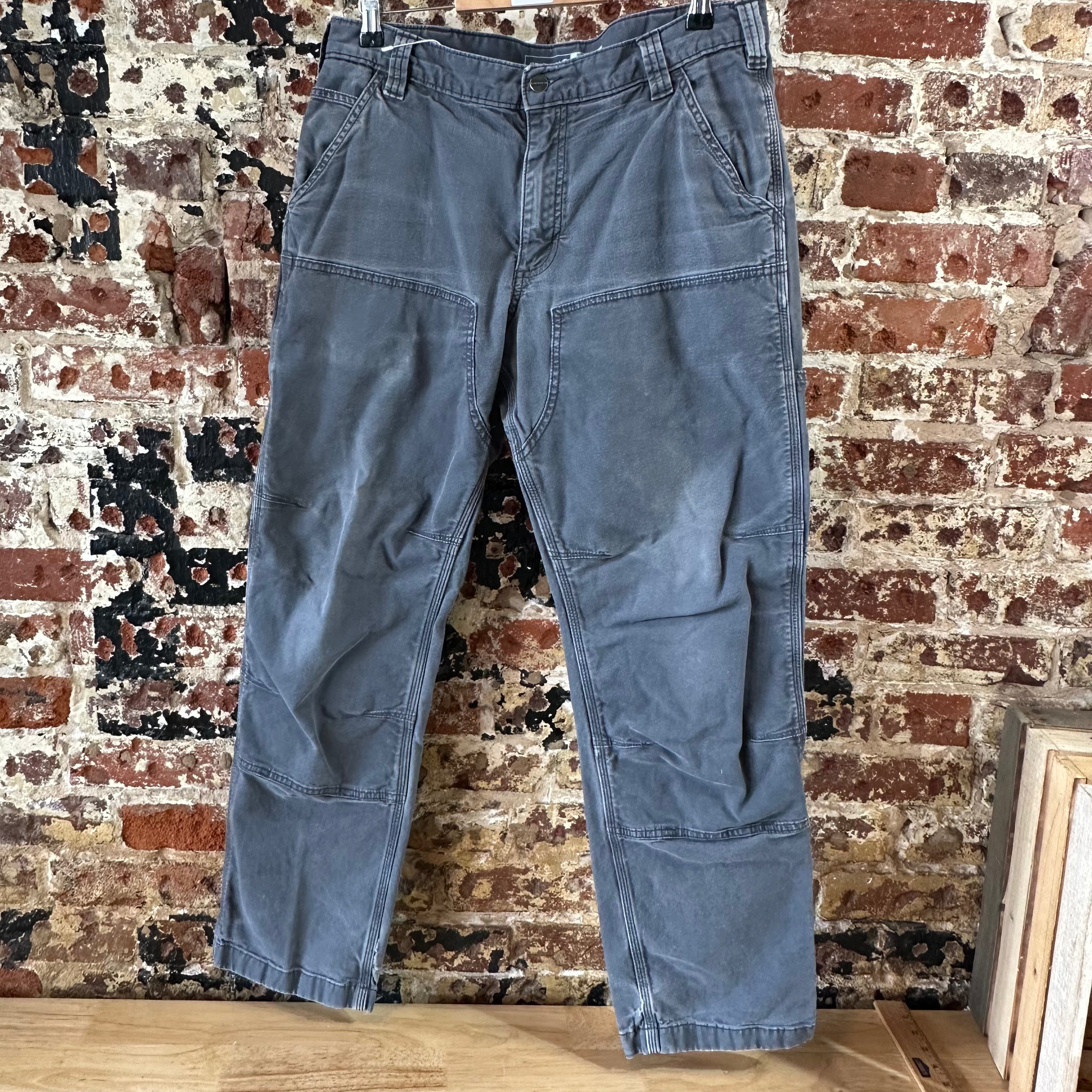 Carhartt Mens 34x32 Gray Pants