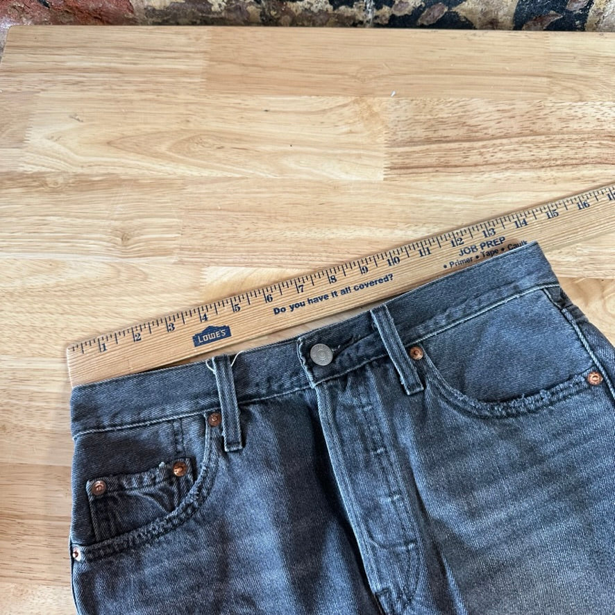 Levi's Cut off Black Jean Shorts Black Womens 25