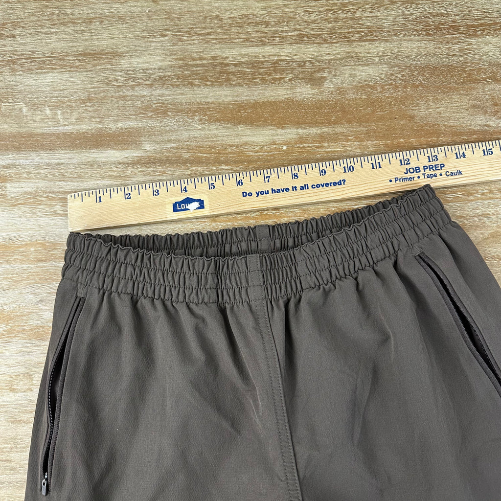 Outdoor Voices Pants Women Small Brown Cropped Elastic Waist Activewear 26x25
