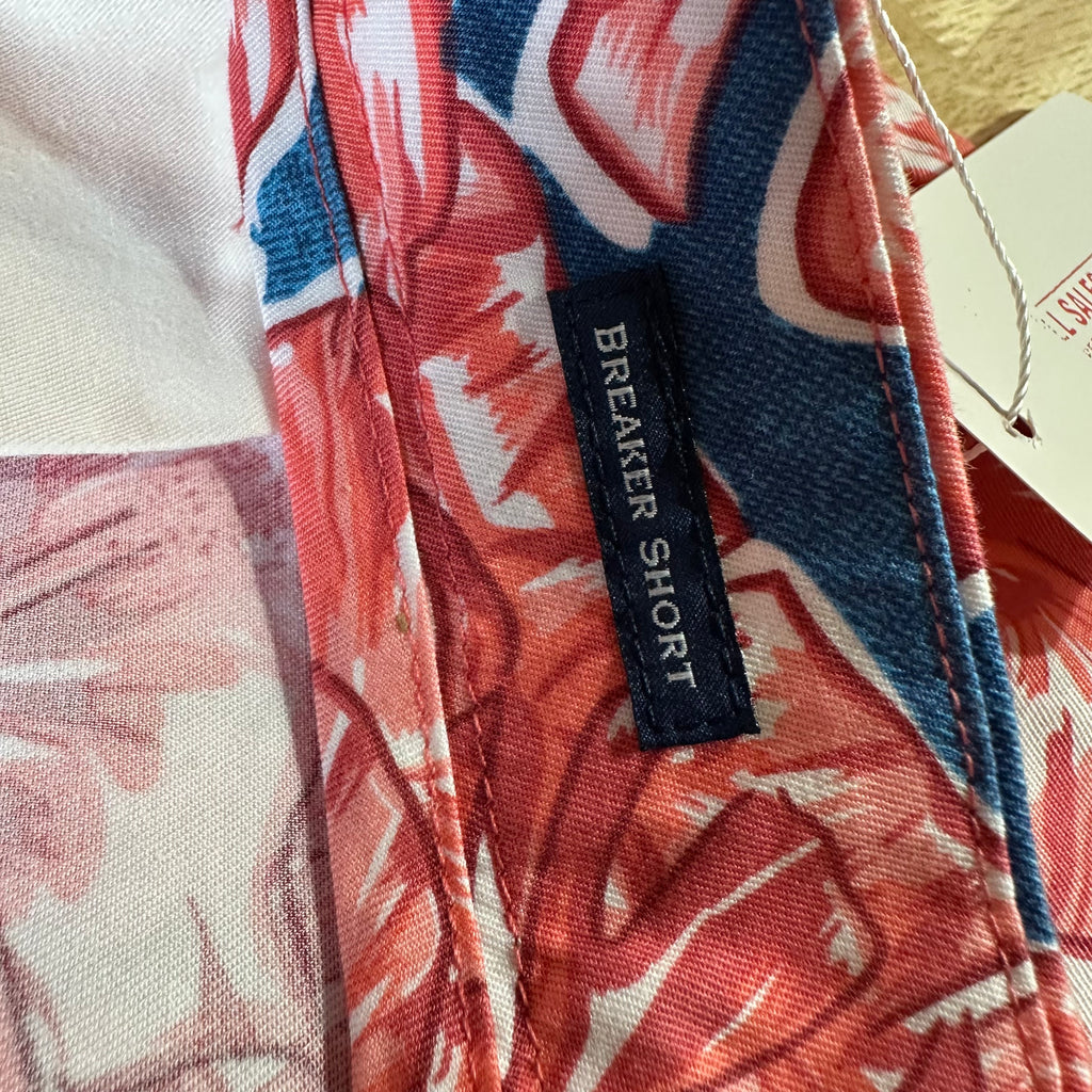 Vineyard Vines Shorts Mens 40 Pink Floral Performance Breaker Shorts Golf Preppy