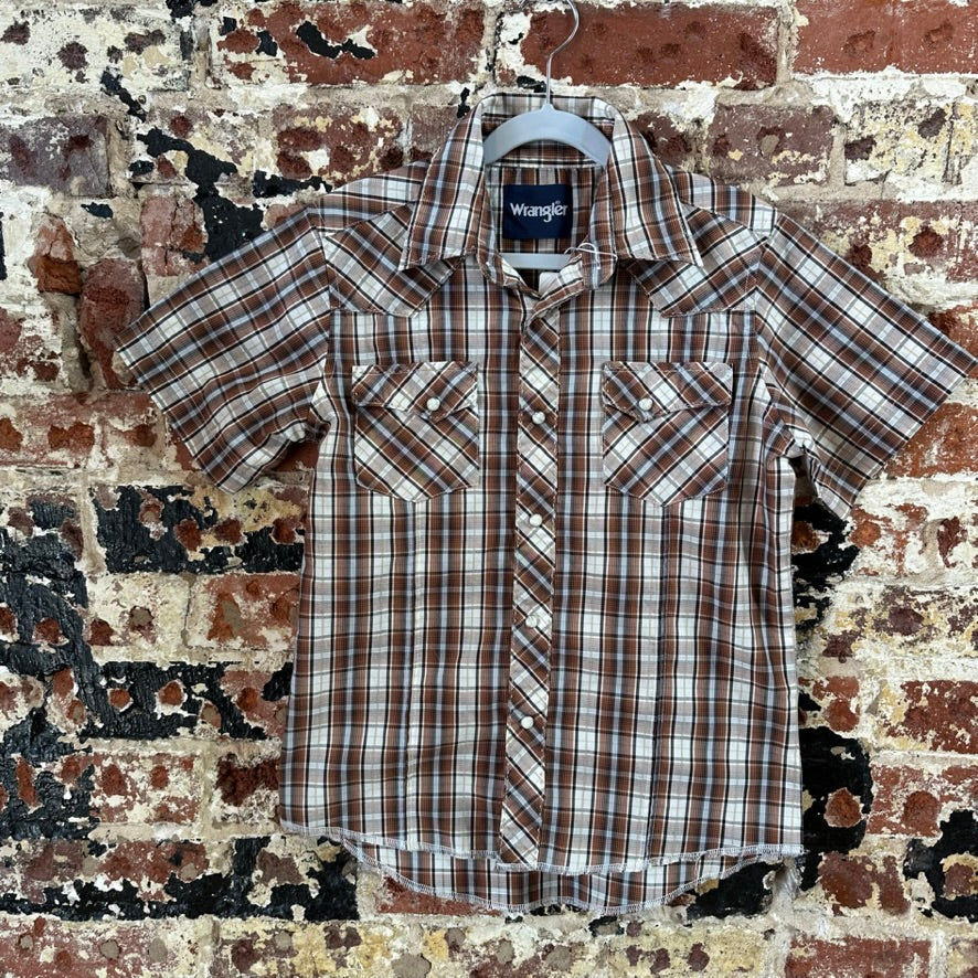 Wrangler S/S Western Shirt Boys Medium