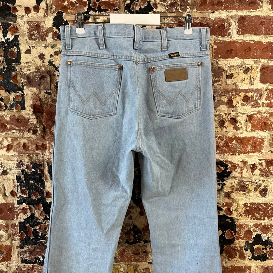 Wrangler Mens 32x34 Light Blue Jeans