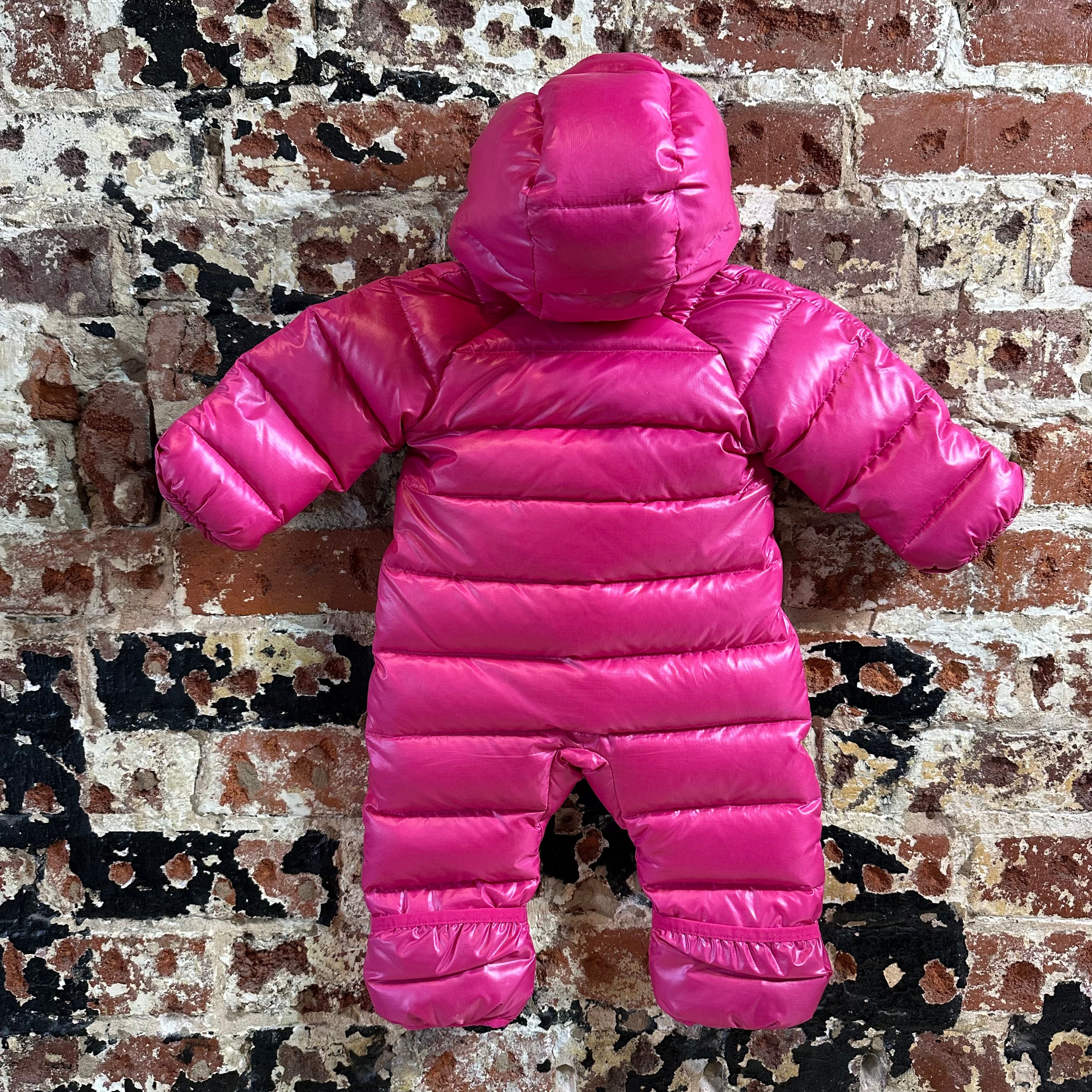 Patagonia Infant Hi-Loft Down Sweater Bunting Puffer Pink Size: 0 months Newborn