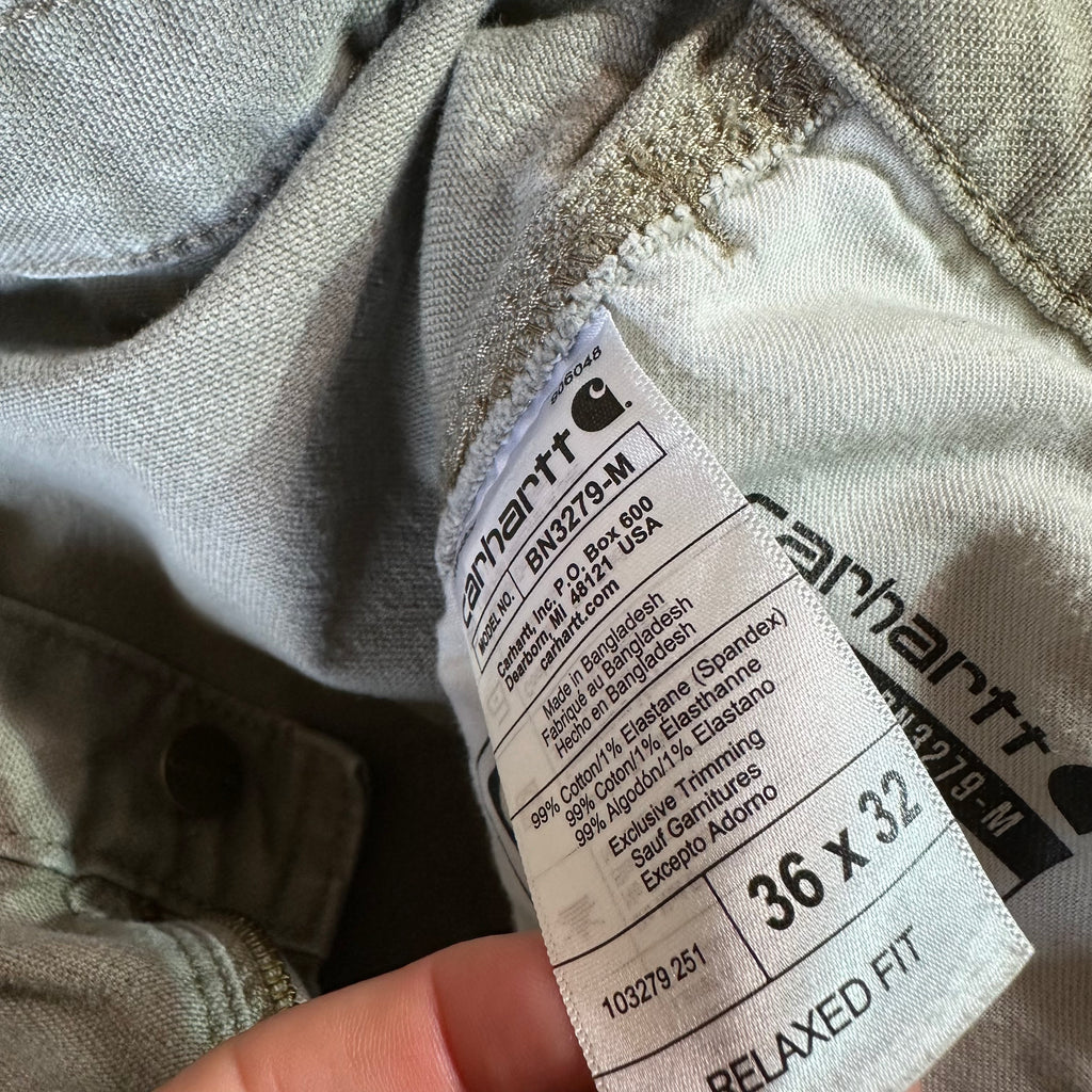 Carhartt Mens 36x32 Tan Pants