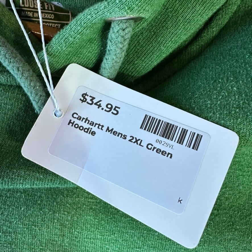 Carhartt Men's 2XL Green Hoodie
