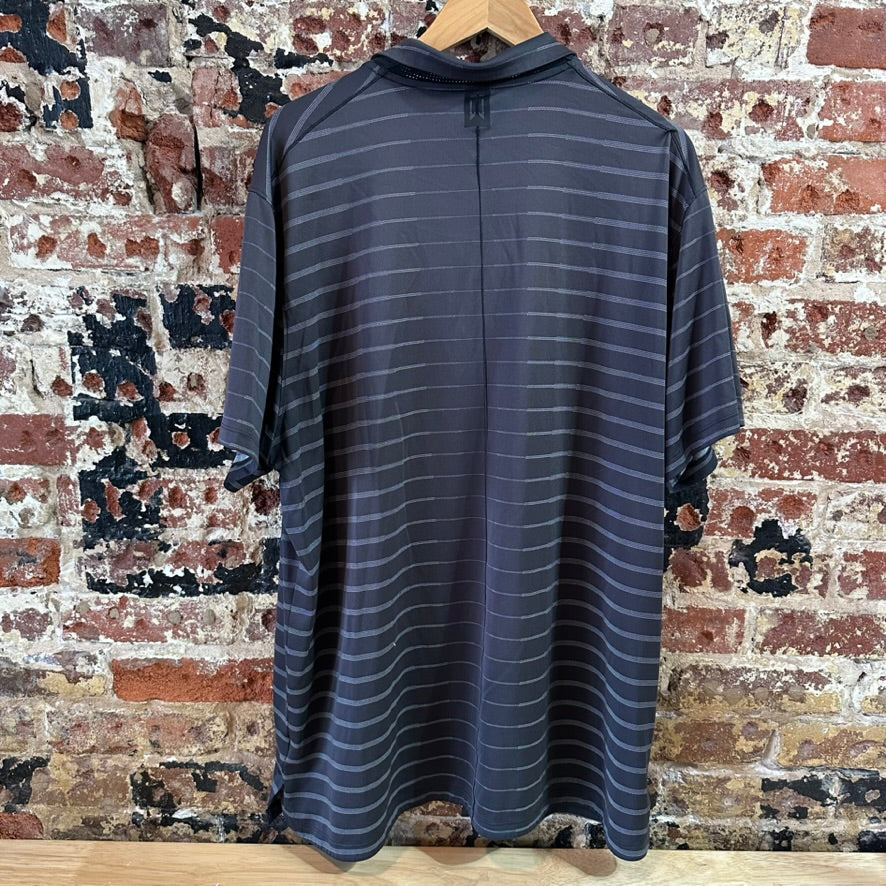 Nike Purdue Polo Shirt Black Gray Dri Fit Short Sleeve Mens 2XL XXL