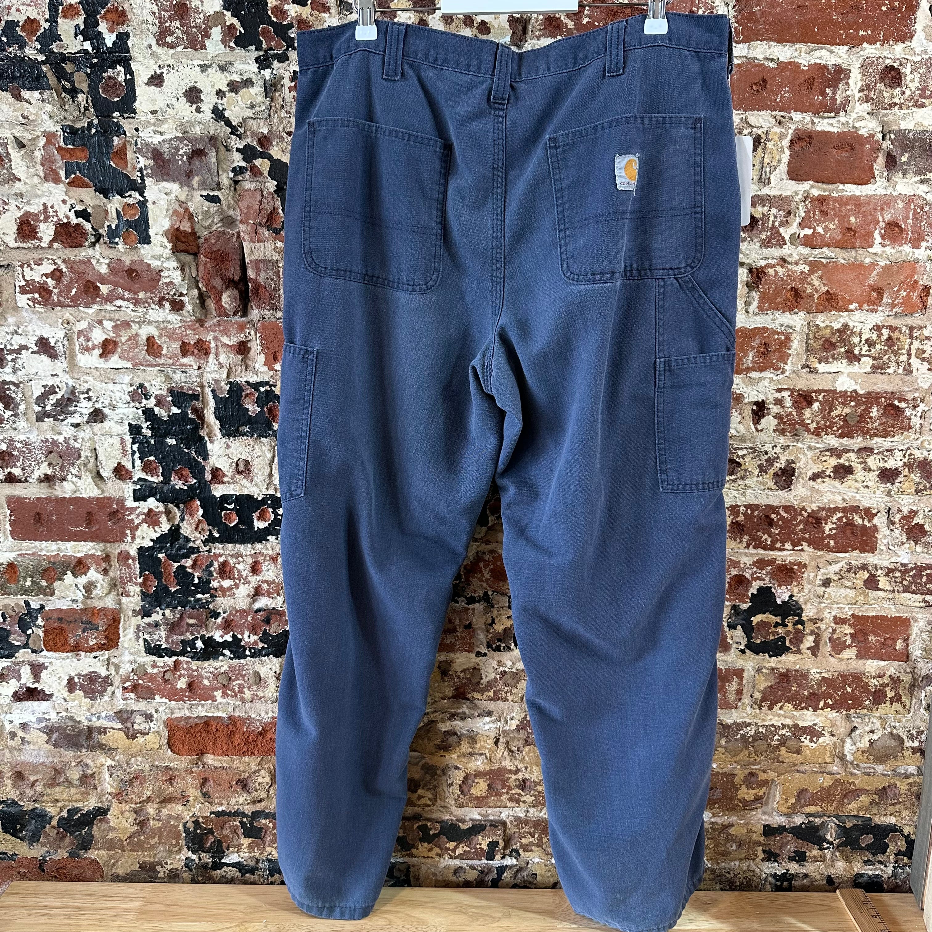 Carhartt Mens 36x30 Blue Pants
