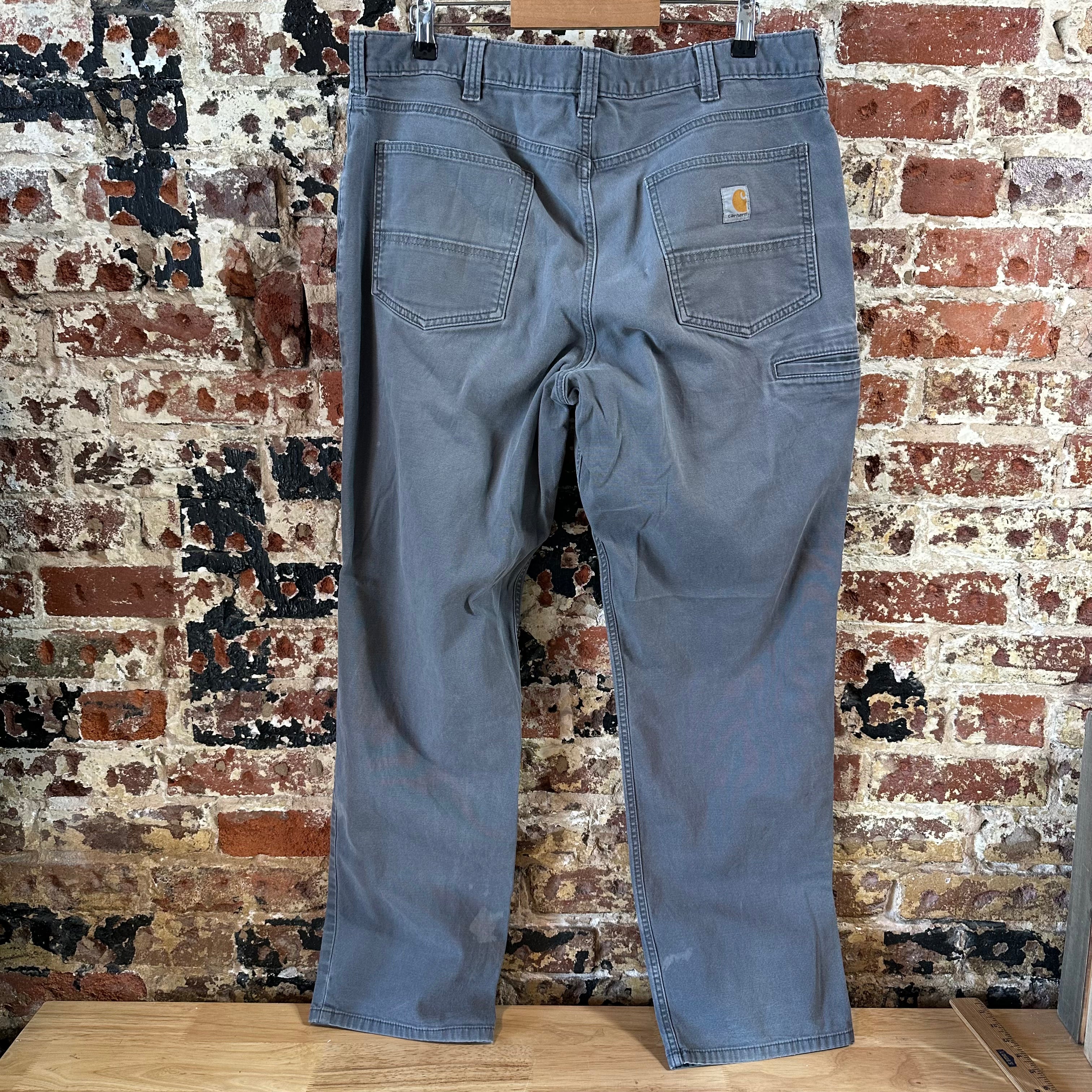 Carhartt Mens 38x34 Gray Pants