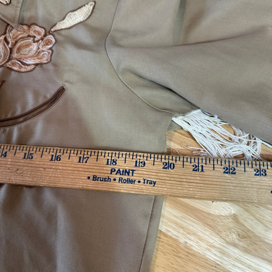 VTG Karman Mens Medium Western Fringe Shirt