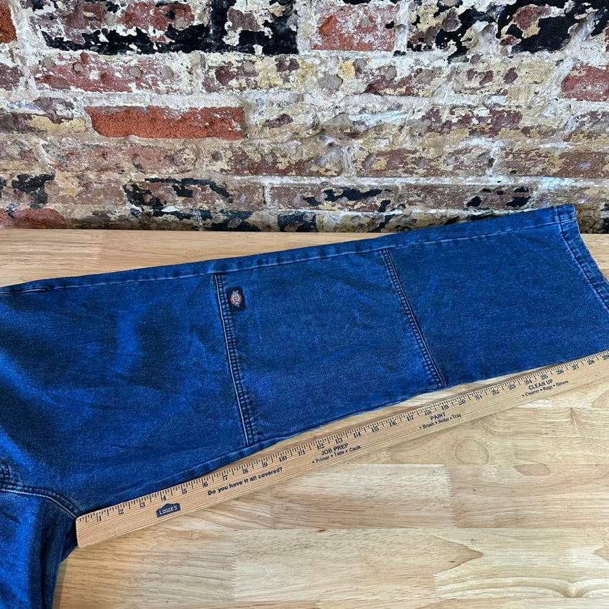 Dickies Mens Double Knee Blue Denim Jeans Utility Pants Grunge Work 36x32