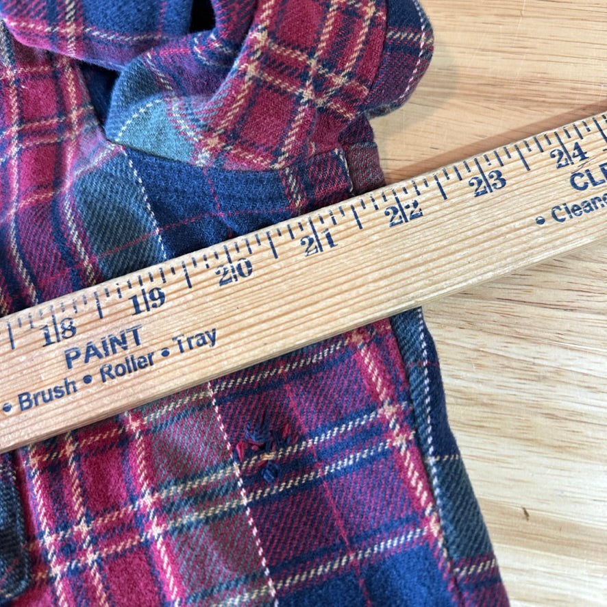 Wrangler Flannel Mens Medium Western Shirt