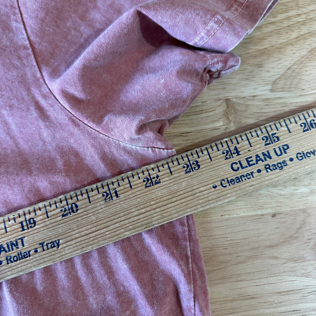 American Eagle Mens Large Live in T-Shirt Pinkinsh Reddish Super Soft S/S