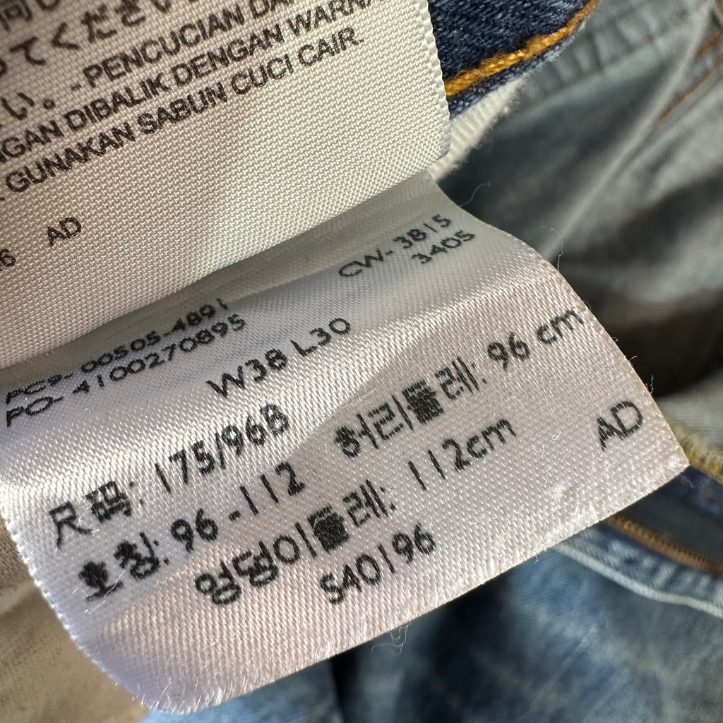 Levi's 505 Mens 38x30 Blue Jeans