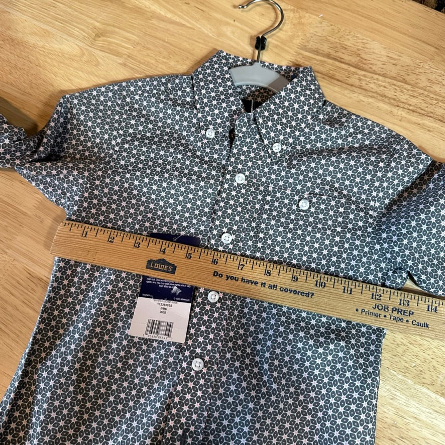 Wrangler Western Shirt Youth Boys XXS NEW