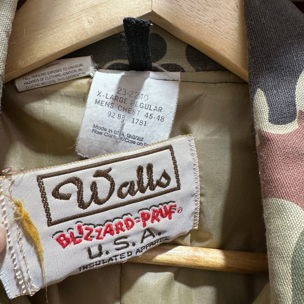 VTG Walls Mens XL Camo Coveralls