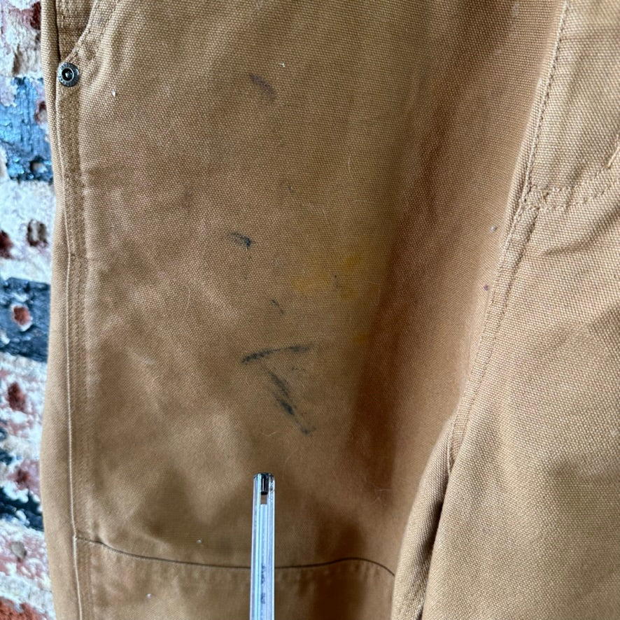 Carhartt Overalls Canvas Brown boys 12 Bibs