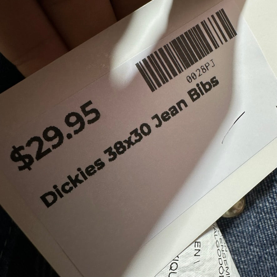 Dickies Mens 38x30 Jean Bibs