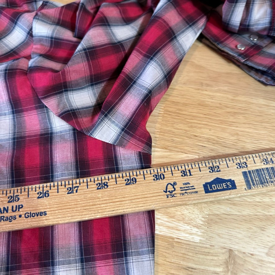 Ely Cattleman Mens 3XL Tall Pearl Snap Western Shirt