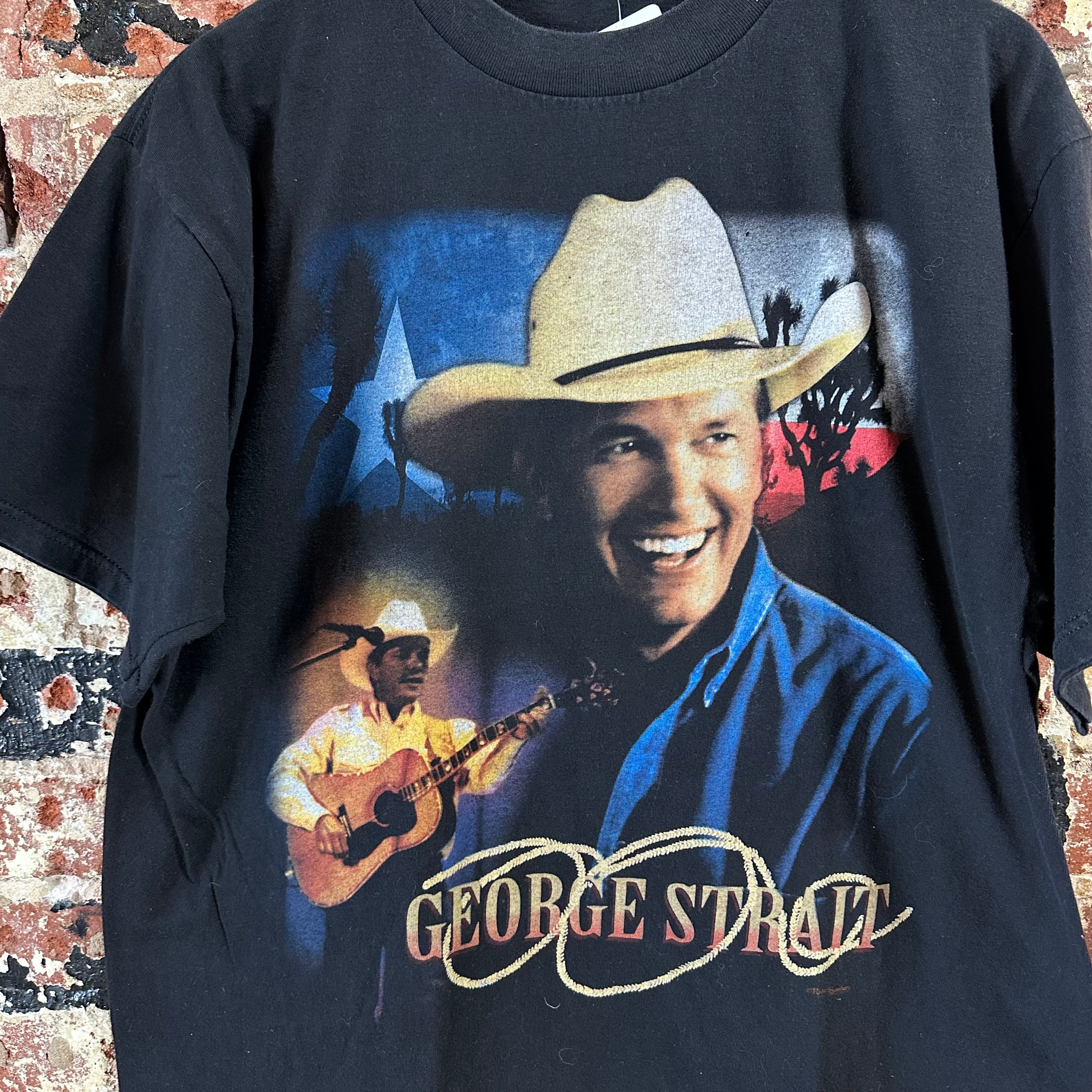 VTG George Strait Men's Large S/S T-Shirt