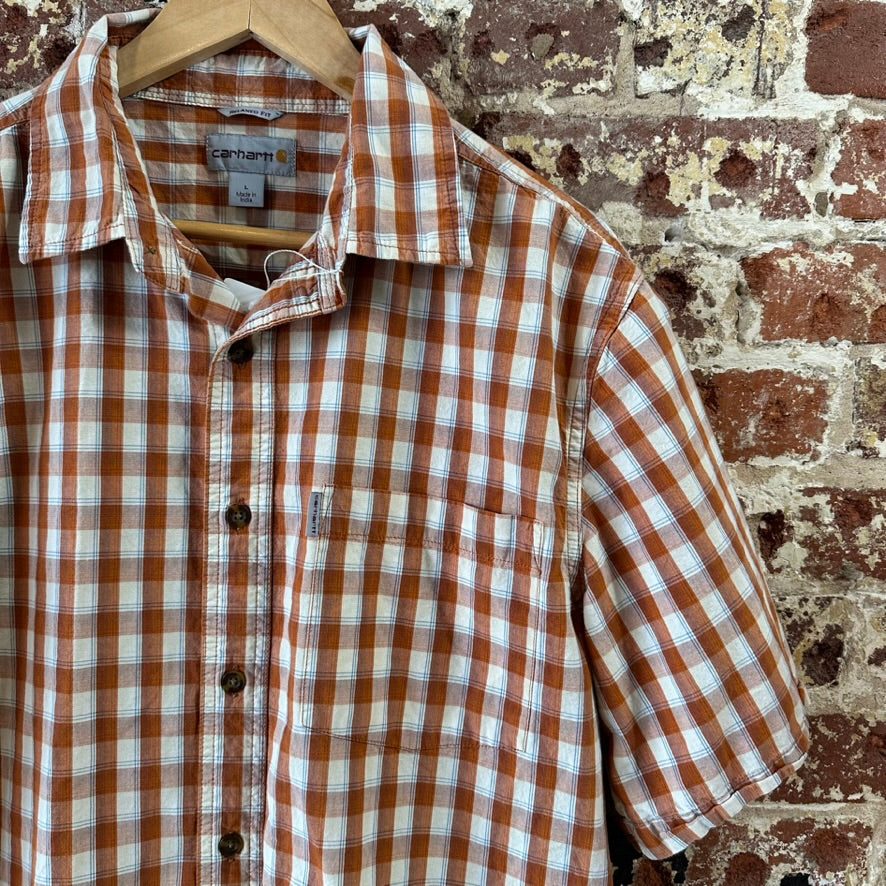 Carhartt Mens Large Button Up Shirt