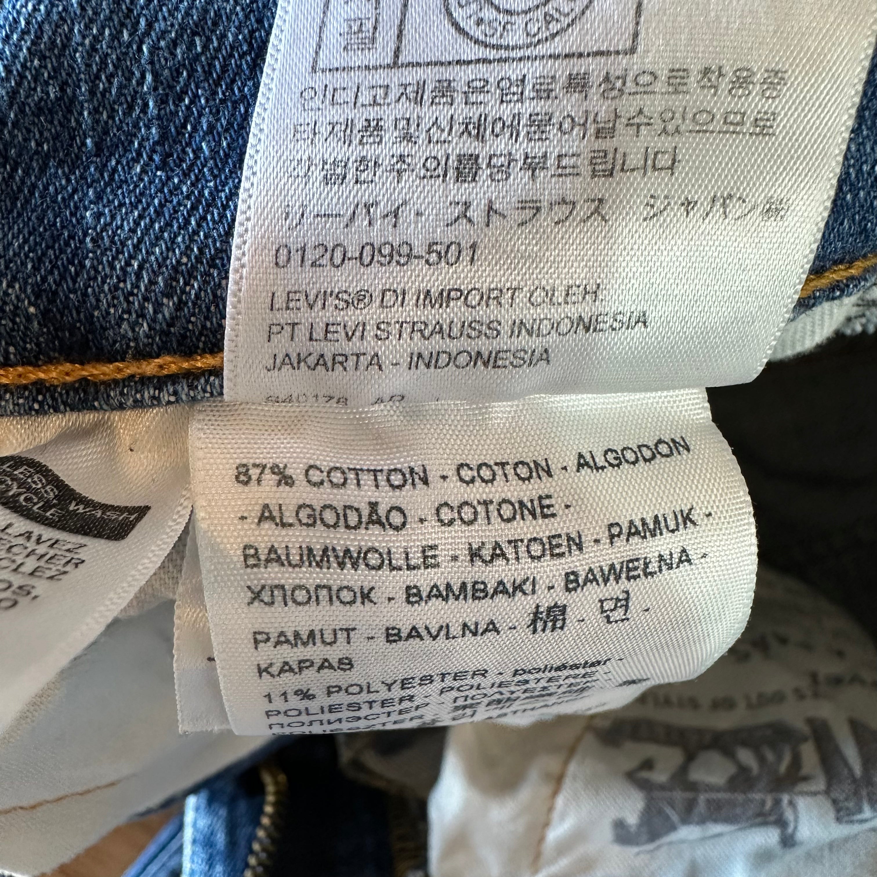 Levi's Skinny Taper Mens 29x30 Blue Jeans
