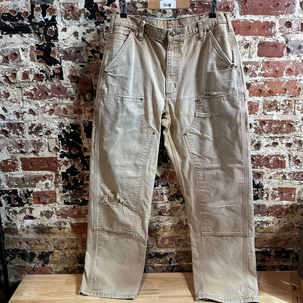 Carhartt B136 BRN Mens 34x34 Double Knee Pants