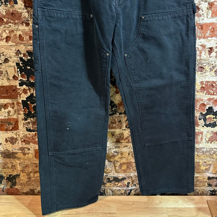 Carhartt B136 BLK Mens 35x30 Double Knee Pants