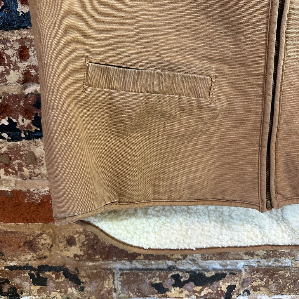 VTG Carhartt Brown Sherpa Men's XL Tall Vest