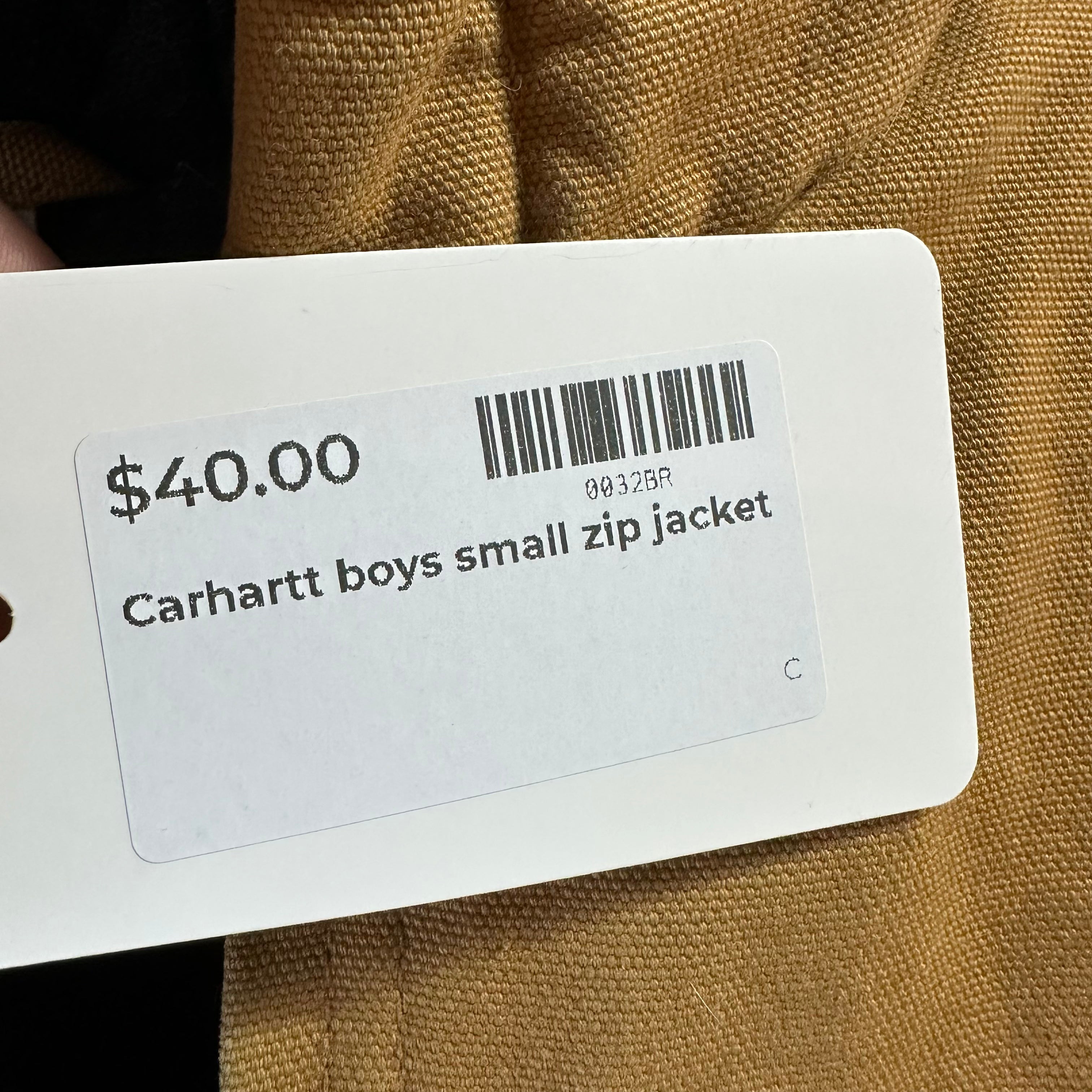 Carhartt Boys Small 7/8 Brown Jacket