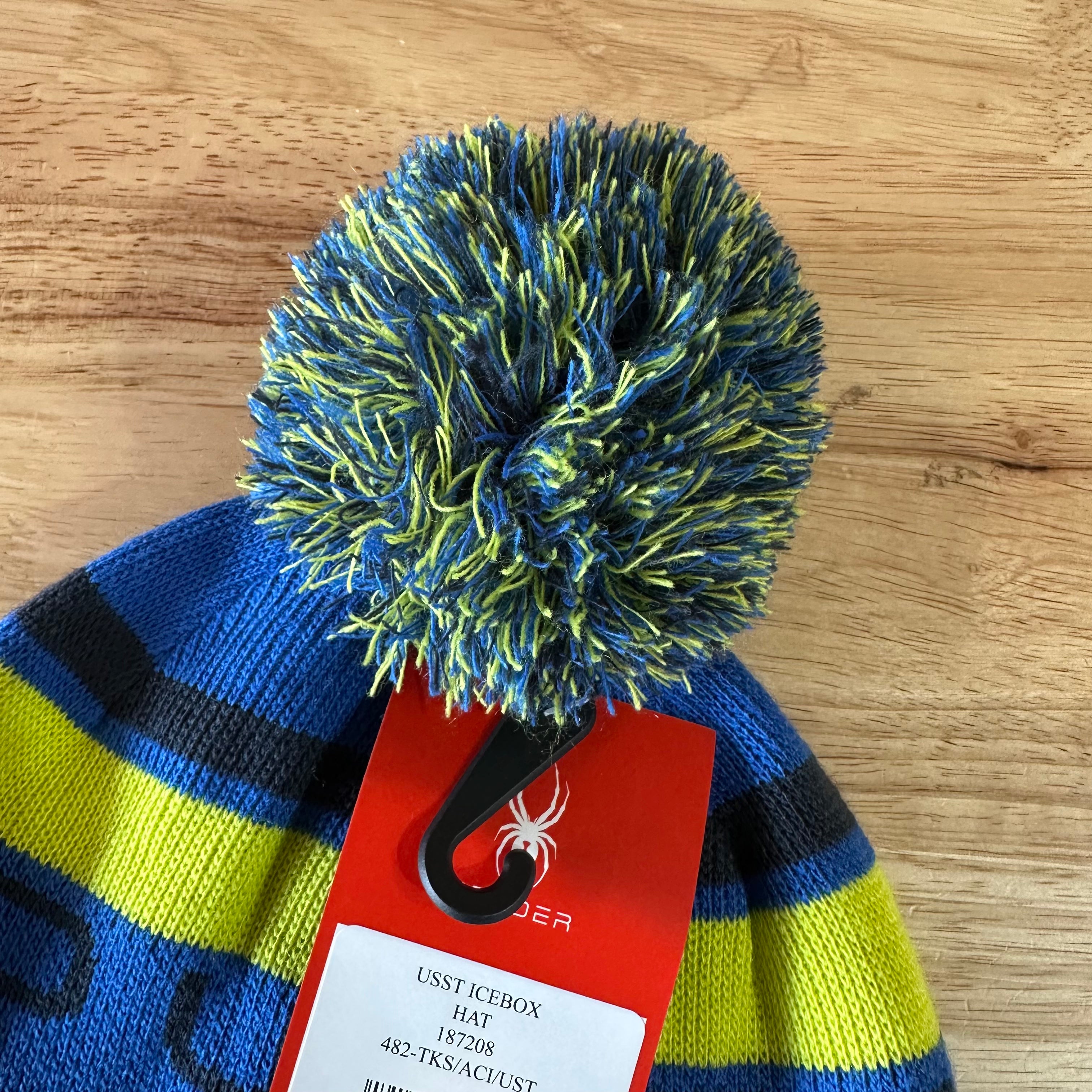 SPYDER | US Ski Team Beanie Hat Pom Pom OS Blue