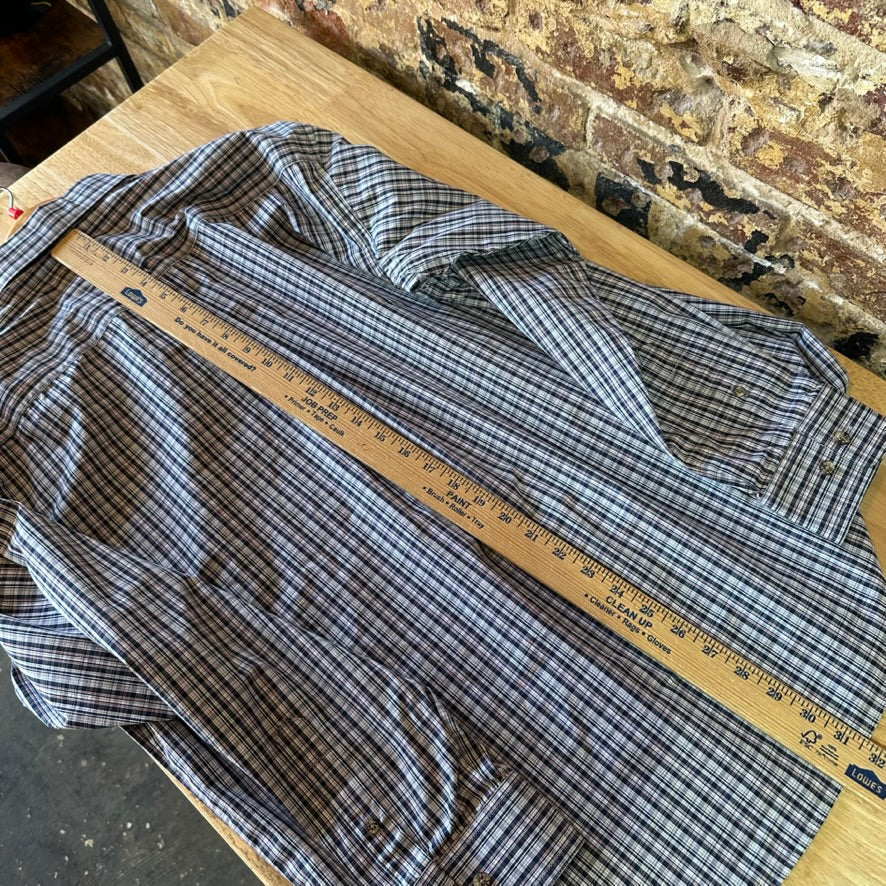 Ariat Pro Shirt Mens Large Button Down plaid Western Cowboy Rodeo long sleeve