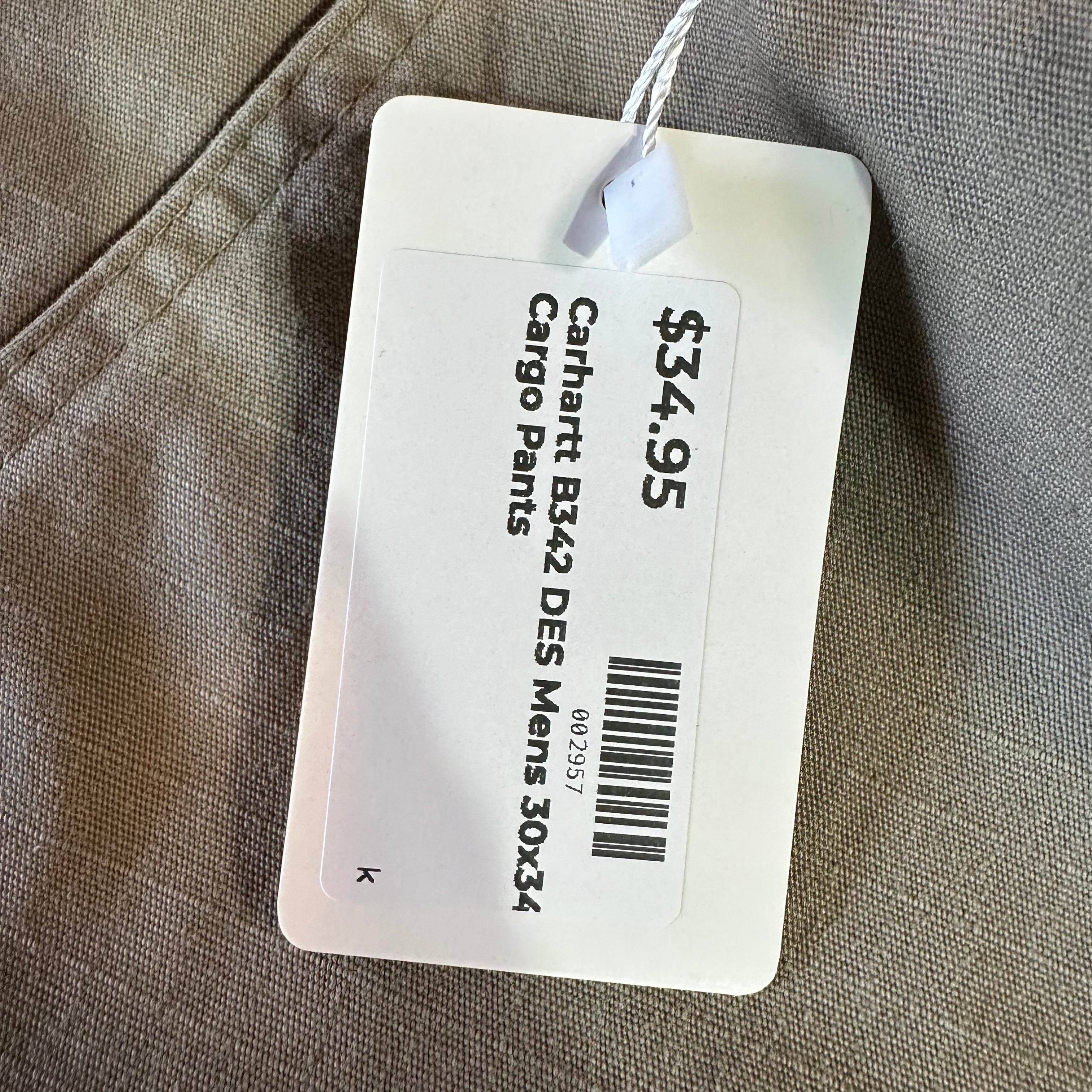 Carhartt B342 DES Mens 30x34 Cargo Pants