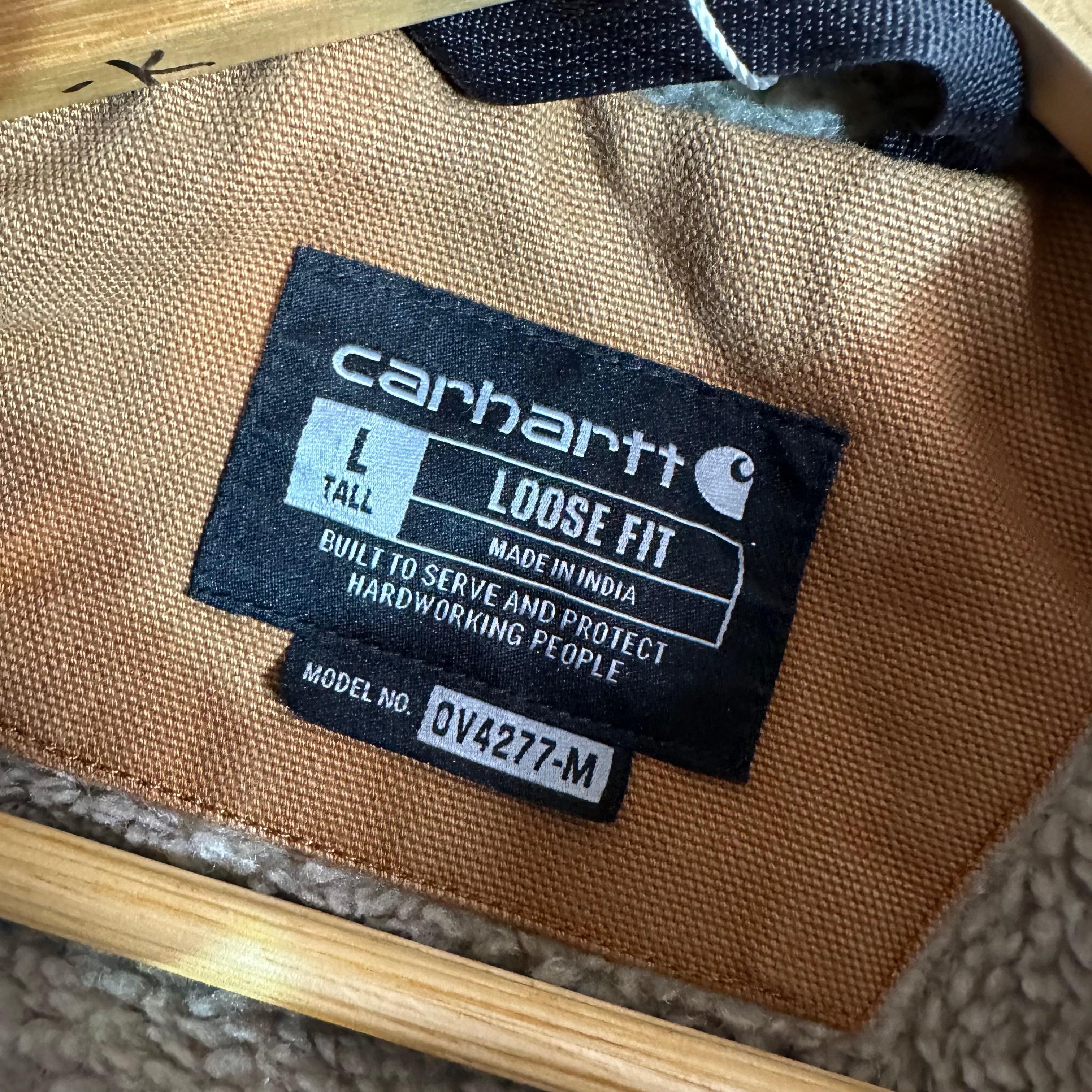 Carhartt Brown Sherpa Lined Men's Large Tall Vest
